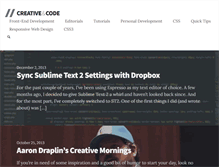 Tablet Screenshot of creativeandcode.com